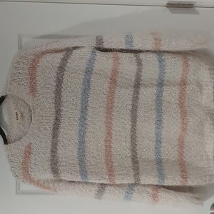 Fuzzy striped sweater 1XL
